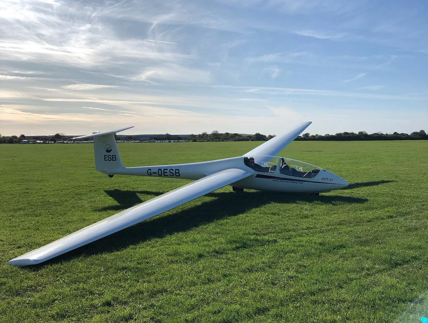 Our ASK-21 ESB at Weston-on-the-Green
